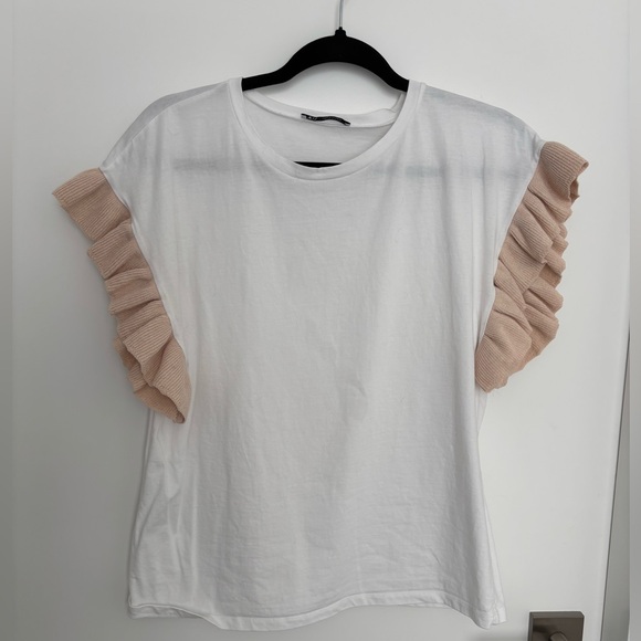 Zara Ruffle Sleeve Blouse - Picture 1 of 4